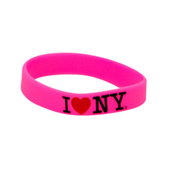 I LOVE NY Rubber Bracelet (Pink)