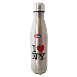I LOVE NY Water Bottle (Silver)