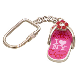 I LOVE NY Key Chain with Pink Sandal