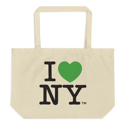 I LOVE NY Eco Large Organic Tote Bag