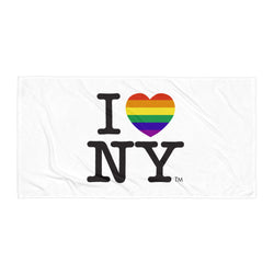 I LOVE NY PRIDE Beach Towel