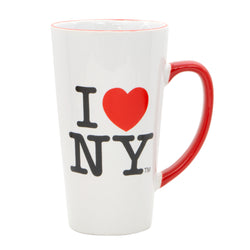 I LOVE NY Java Mug in White and Red