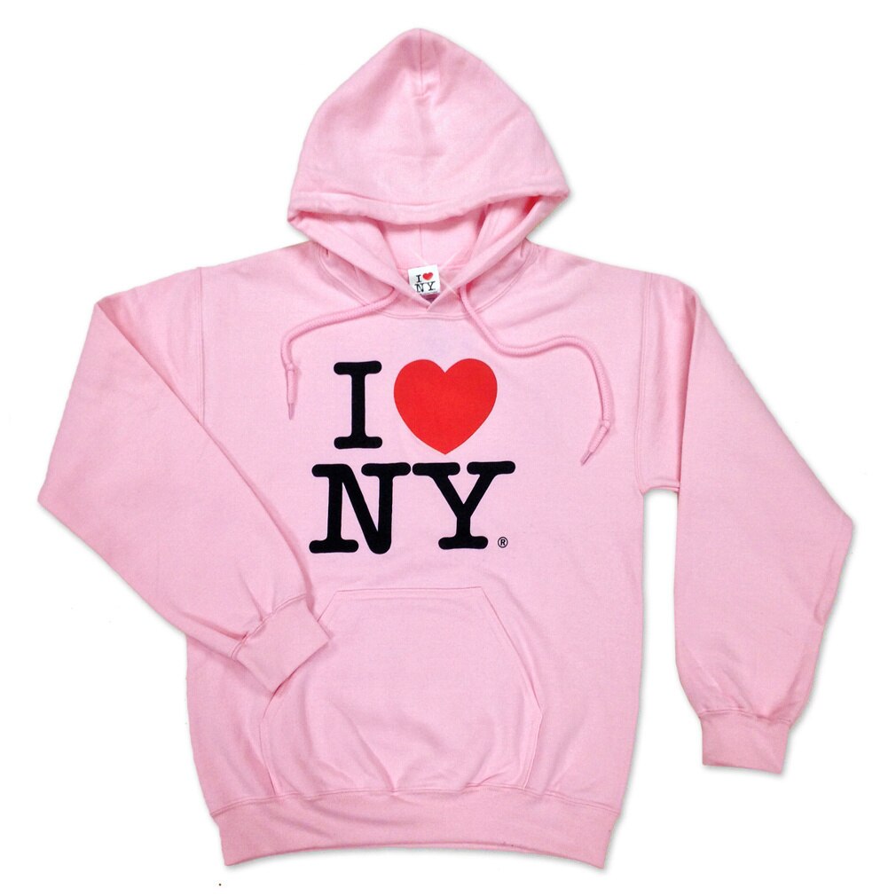 I LOVE NY Pink Hooded Sweatshirt - Shop I LOVE NY