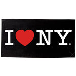 I LOVE NY Beach Towel - Black